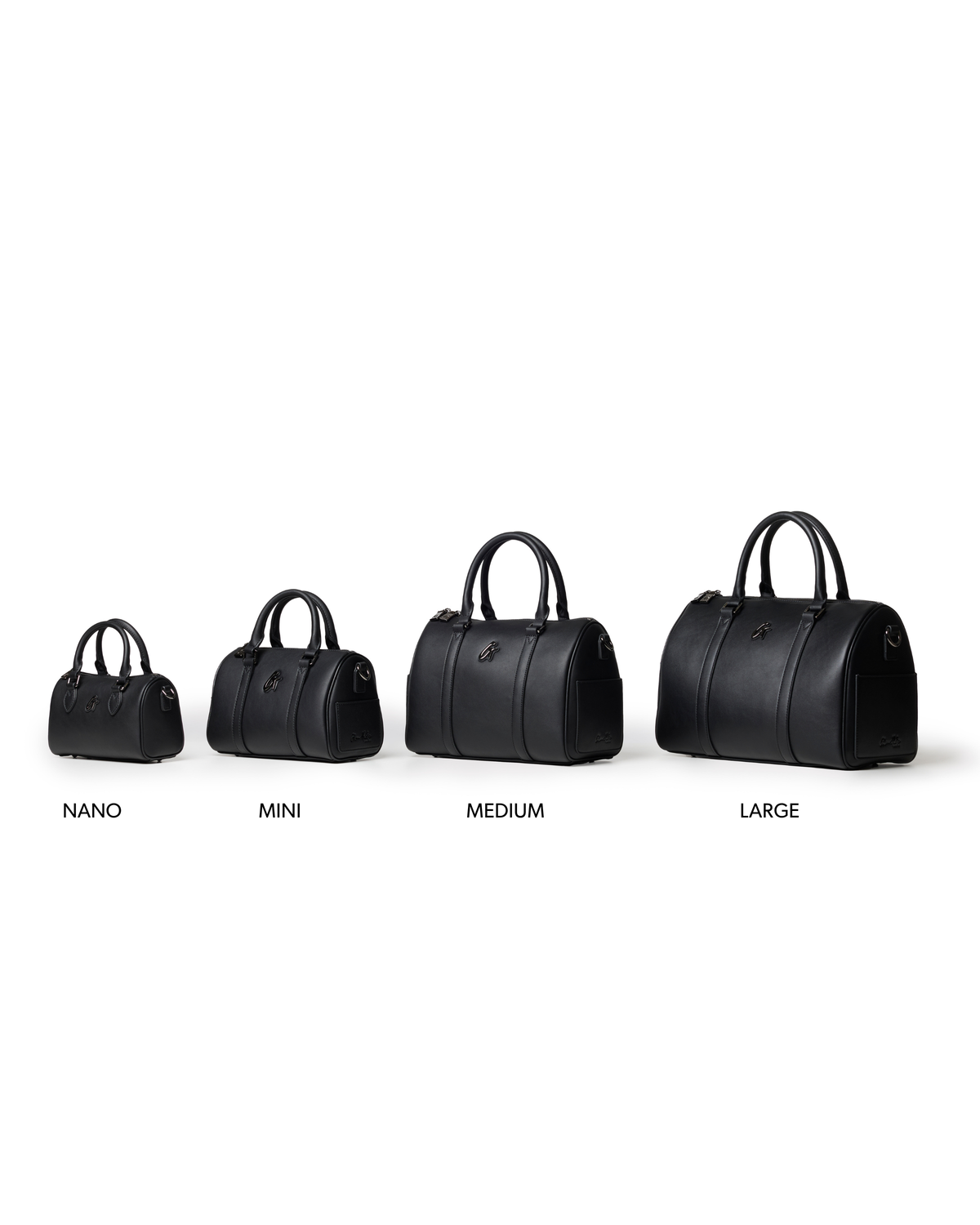 MEDIUM STANDARD GAL BOSTON BAG - BLACK