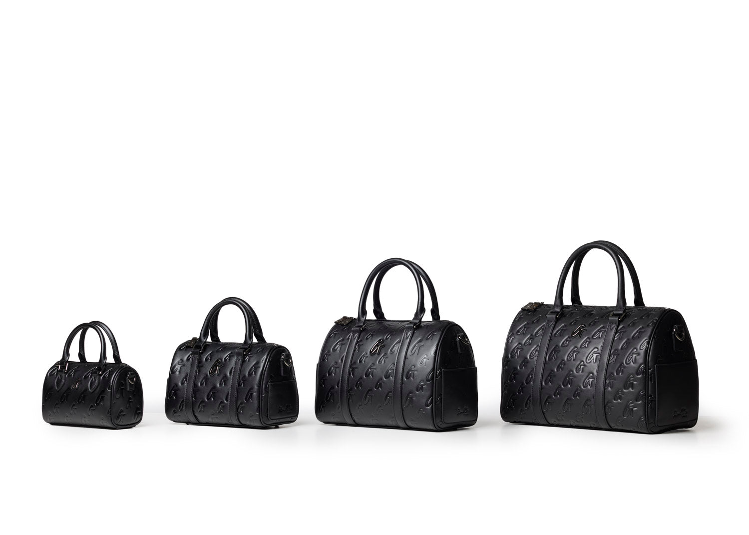 MINI MONOGRAM GAL BOSTON BAG - BLACK