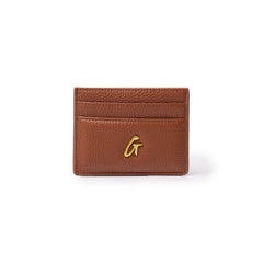 PEBBLE CARDHOLDER BROWN