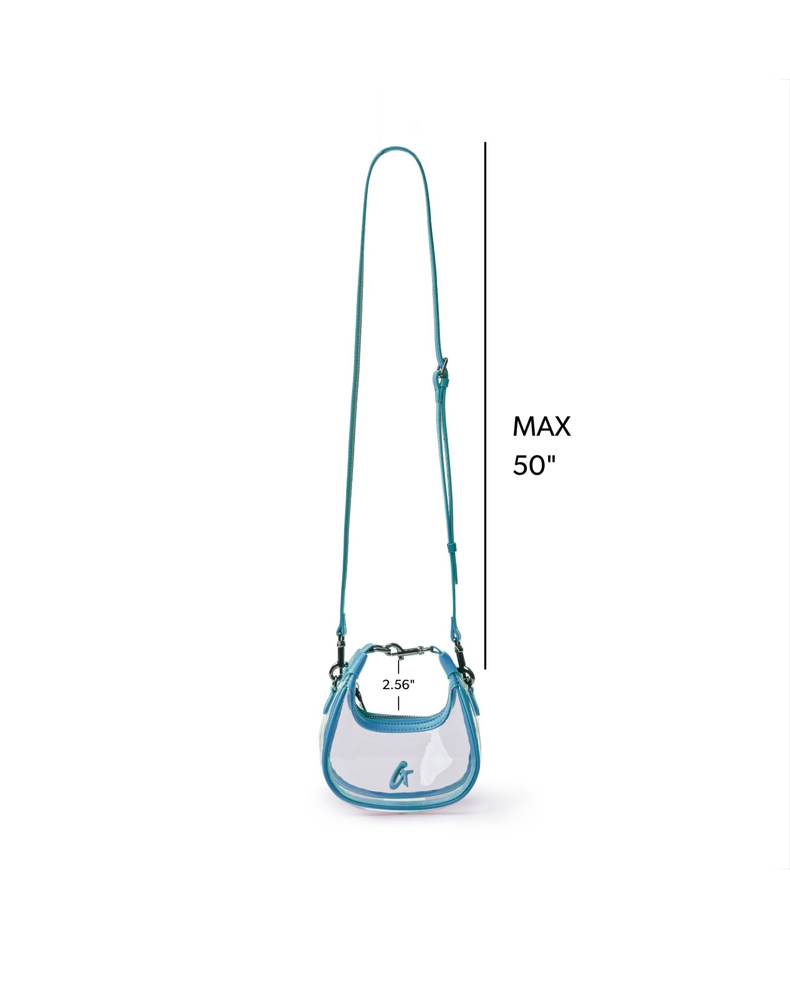 NANO CLEAR HOBO BAG - HONOLULU BLUE
