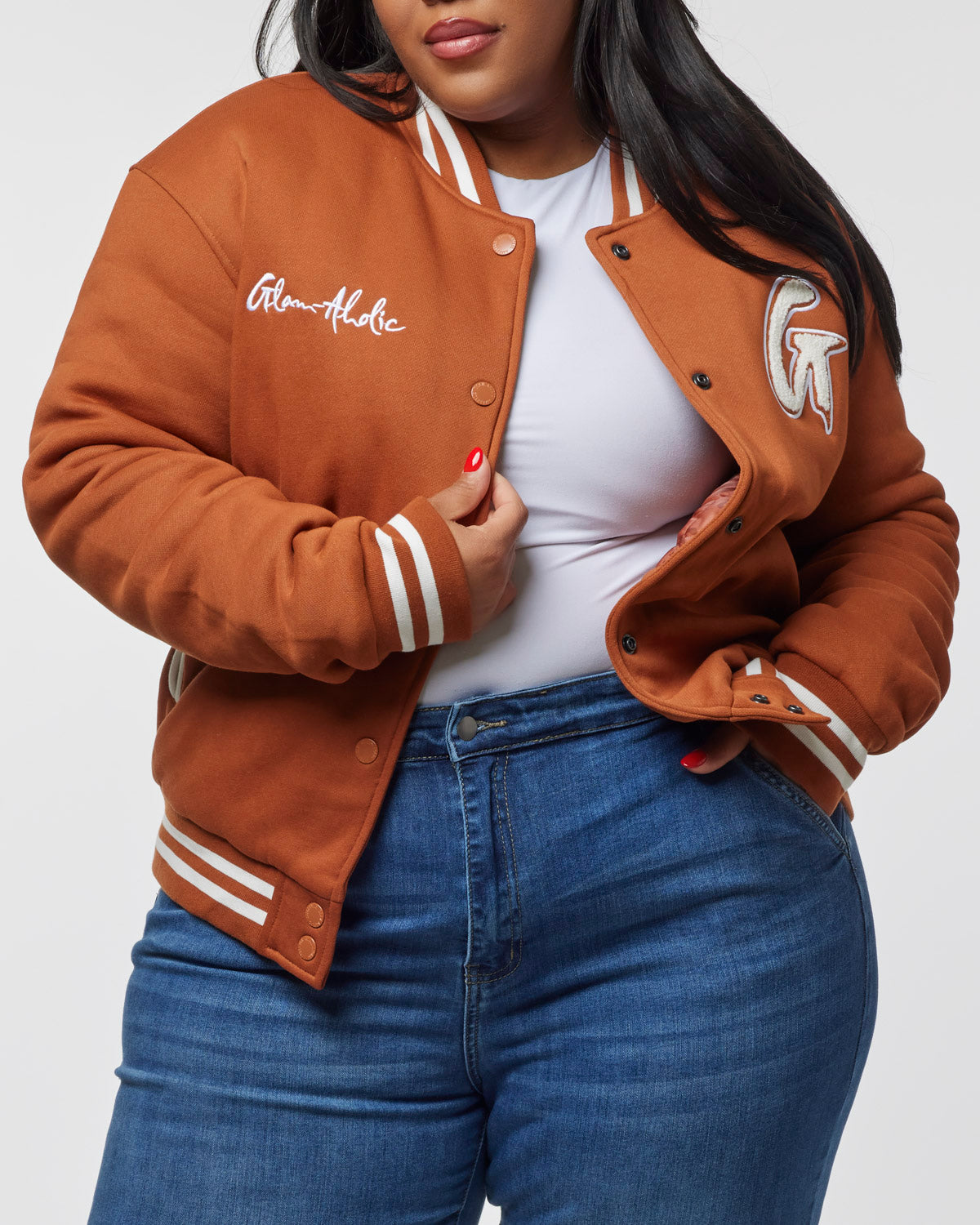 ESSENTIAL VARSITY JACKET - BROWN