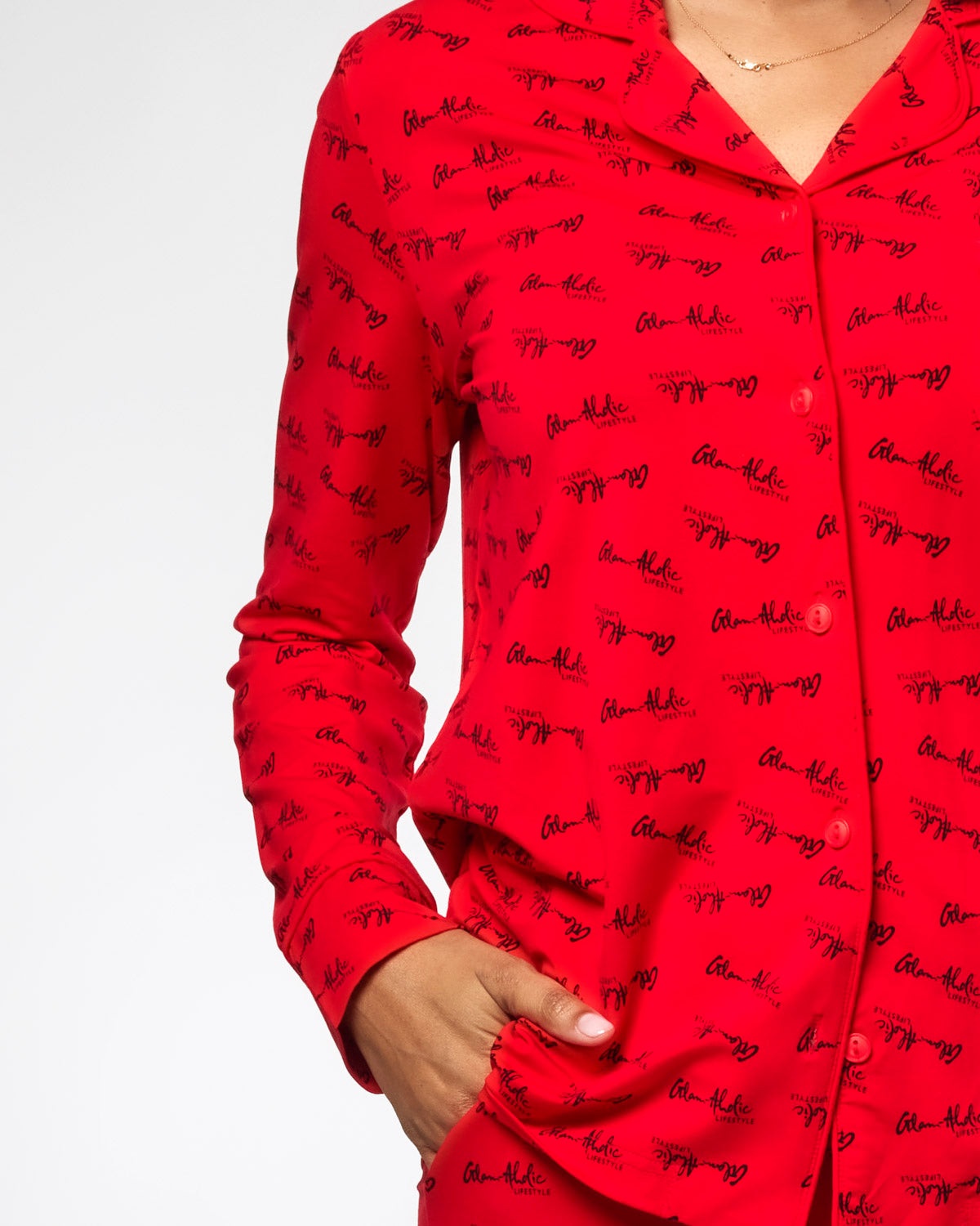 SIGNATURE PAJAMAS LONG - RED