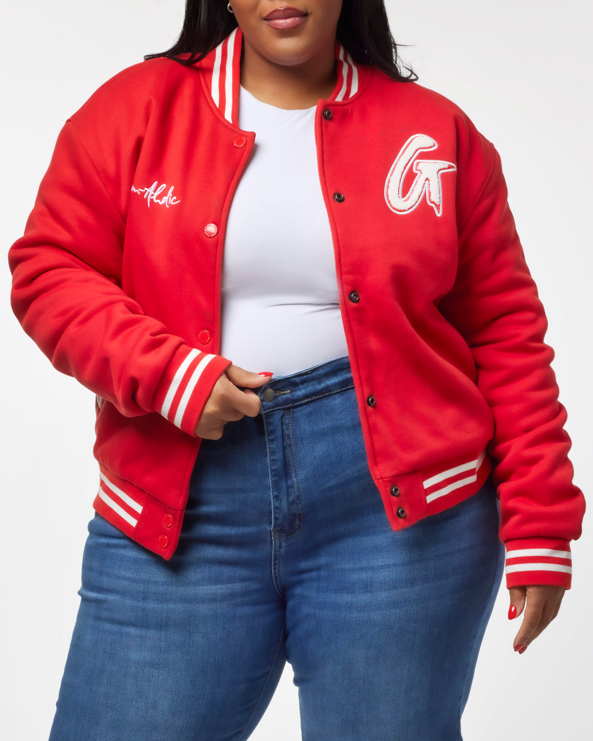 ESSENTIAL VARSITY JACKET - RED