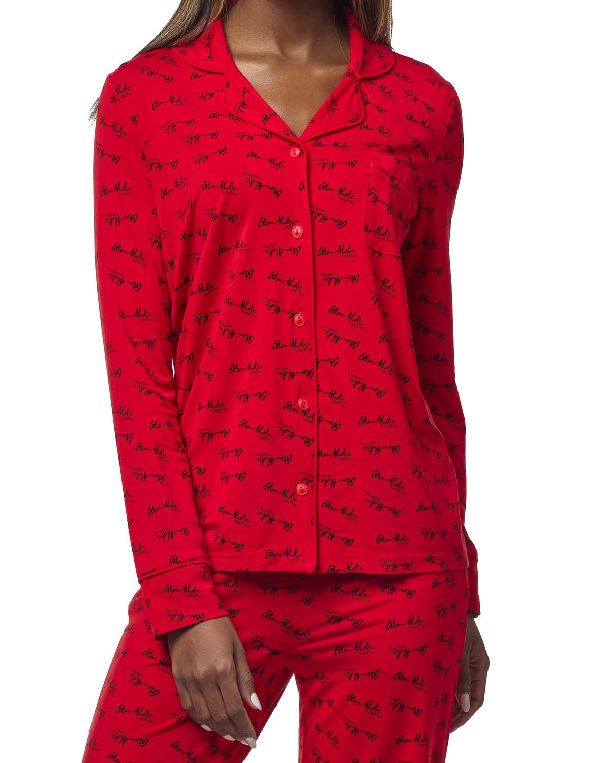 SIGNATURE PAJAMAS LONG - RED