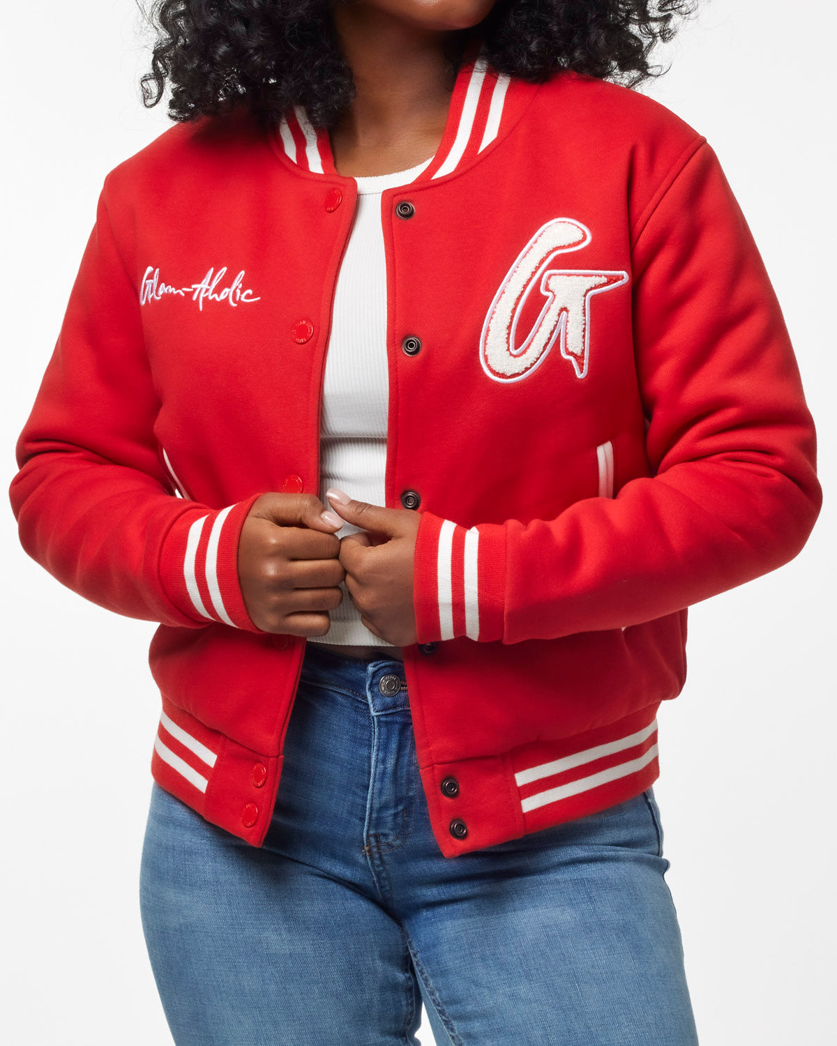 ESSENTIAL VARSITY JACKET - RED