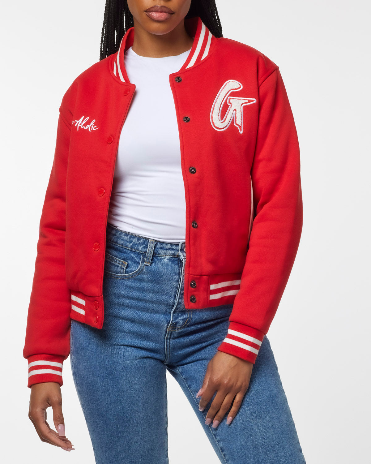 ESSENTIAL VARSITY JACKET - RED