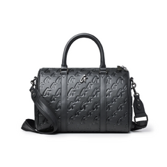 Large Standard Gal Boston Bag | Black | Spacious Interior | Glam
