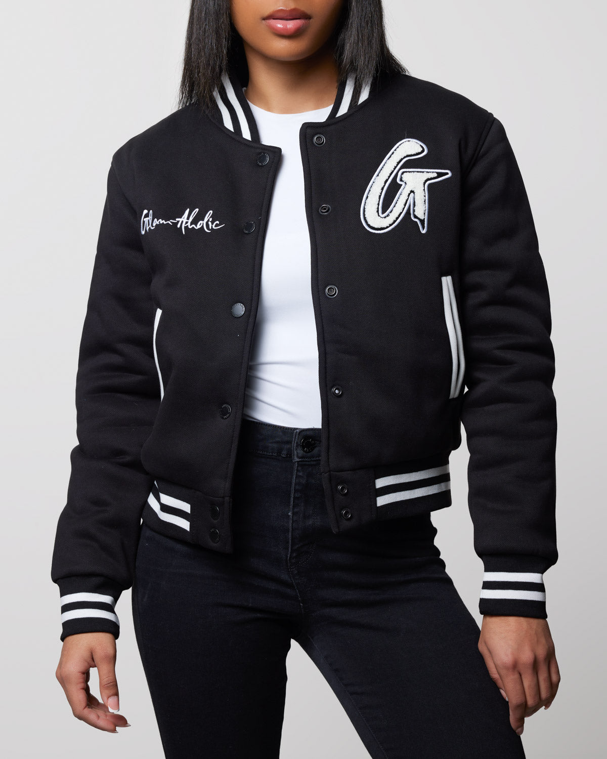 ESSENTIAL VARSITY JACKET - BLACK