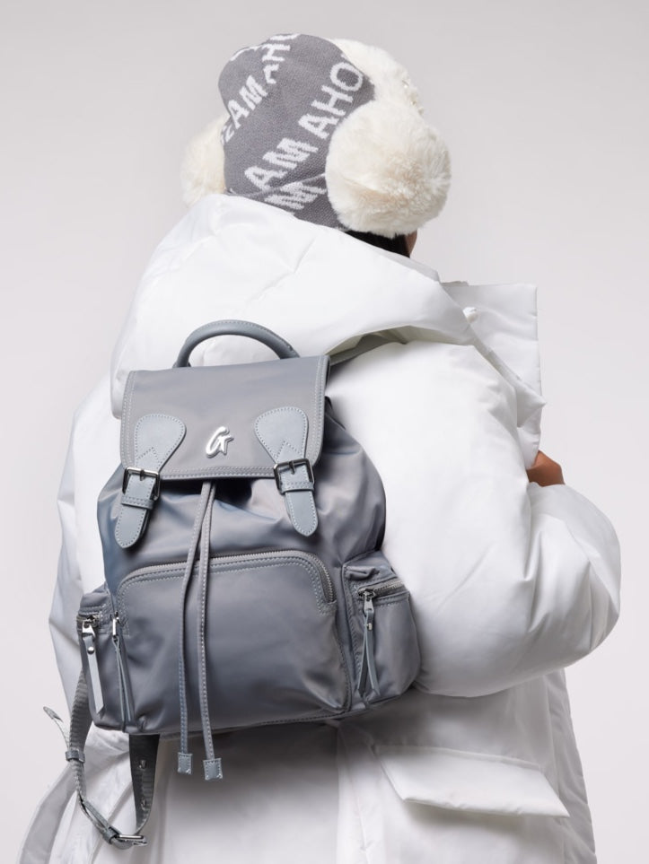 NYLON BACKPACK - GRAY