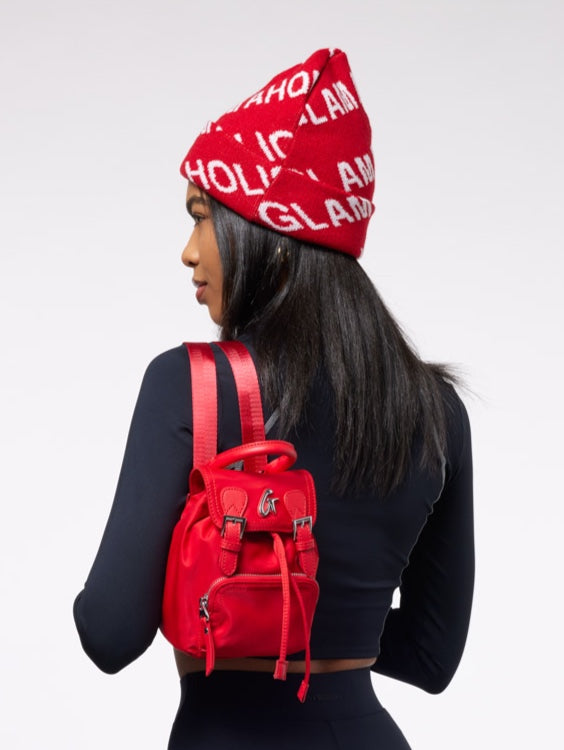MINI NYLON BACKPACK - RED
