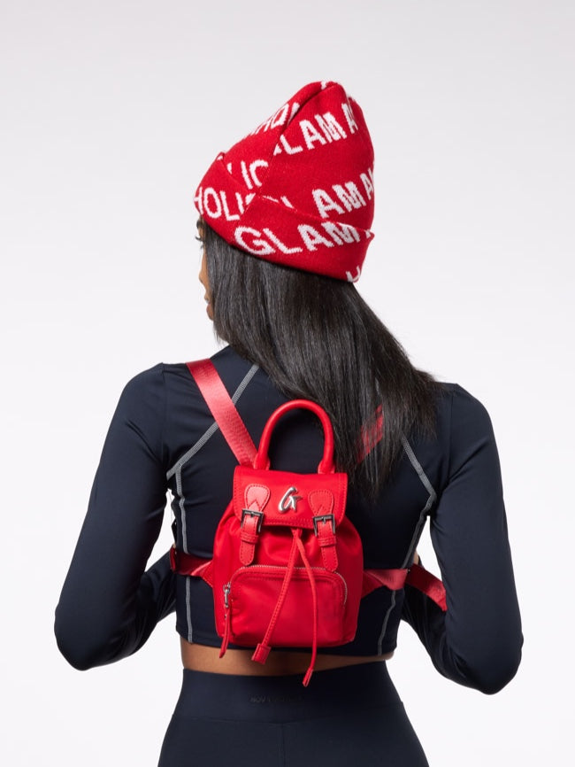 MINI NYLON BACKPACK - RED