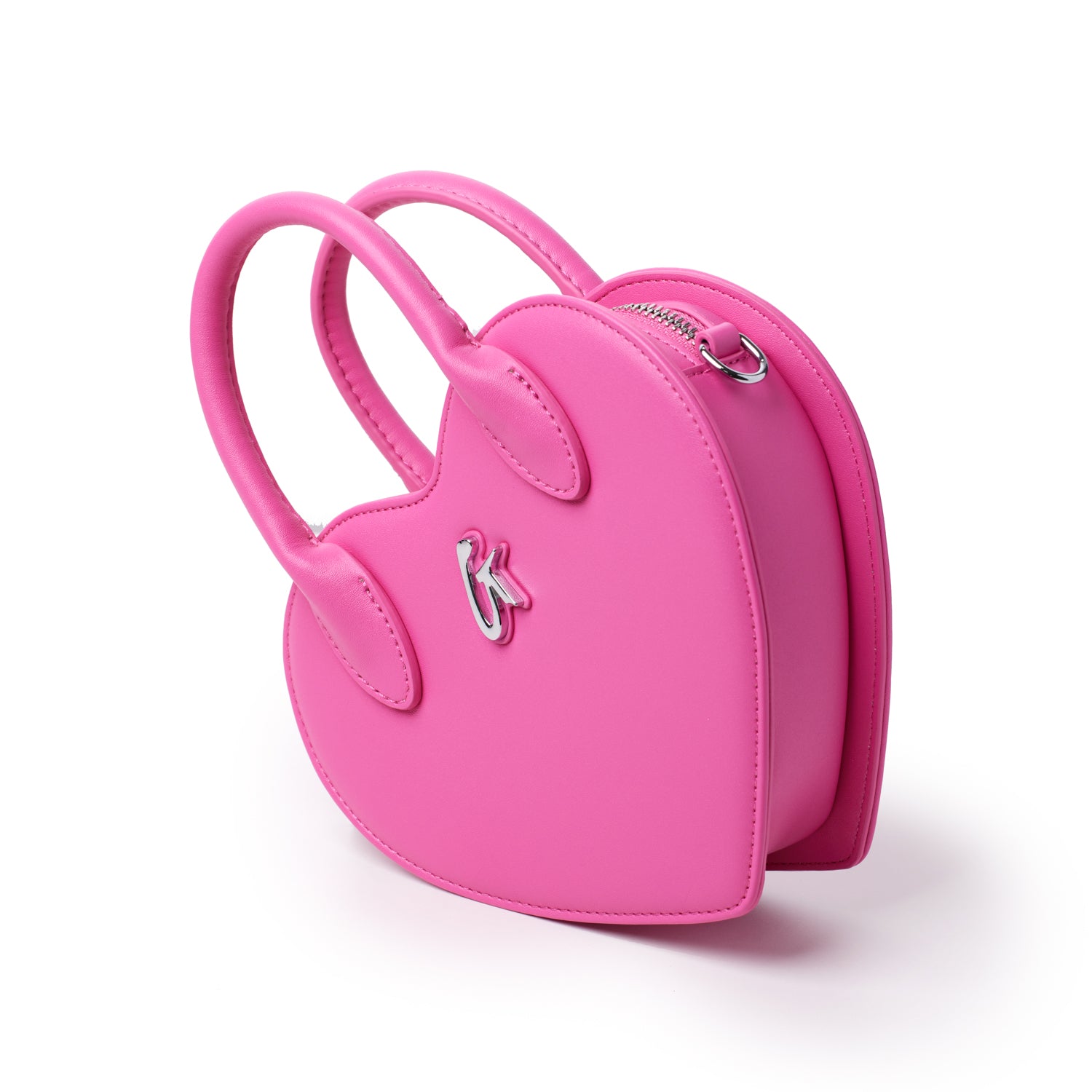 GLAM-AHOLIC PINK HEART BAG