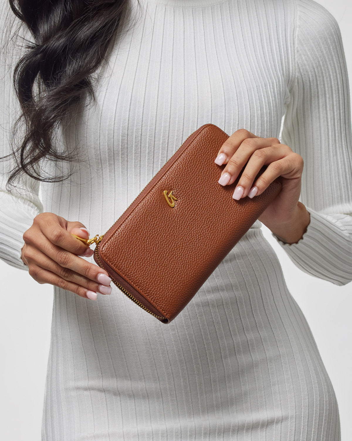 Glam-Aholic Lifestyle Pebble Standard Wallet Black Vegan Leather Luxury ...