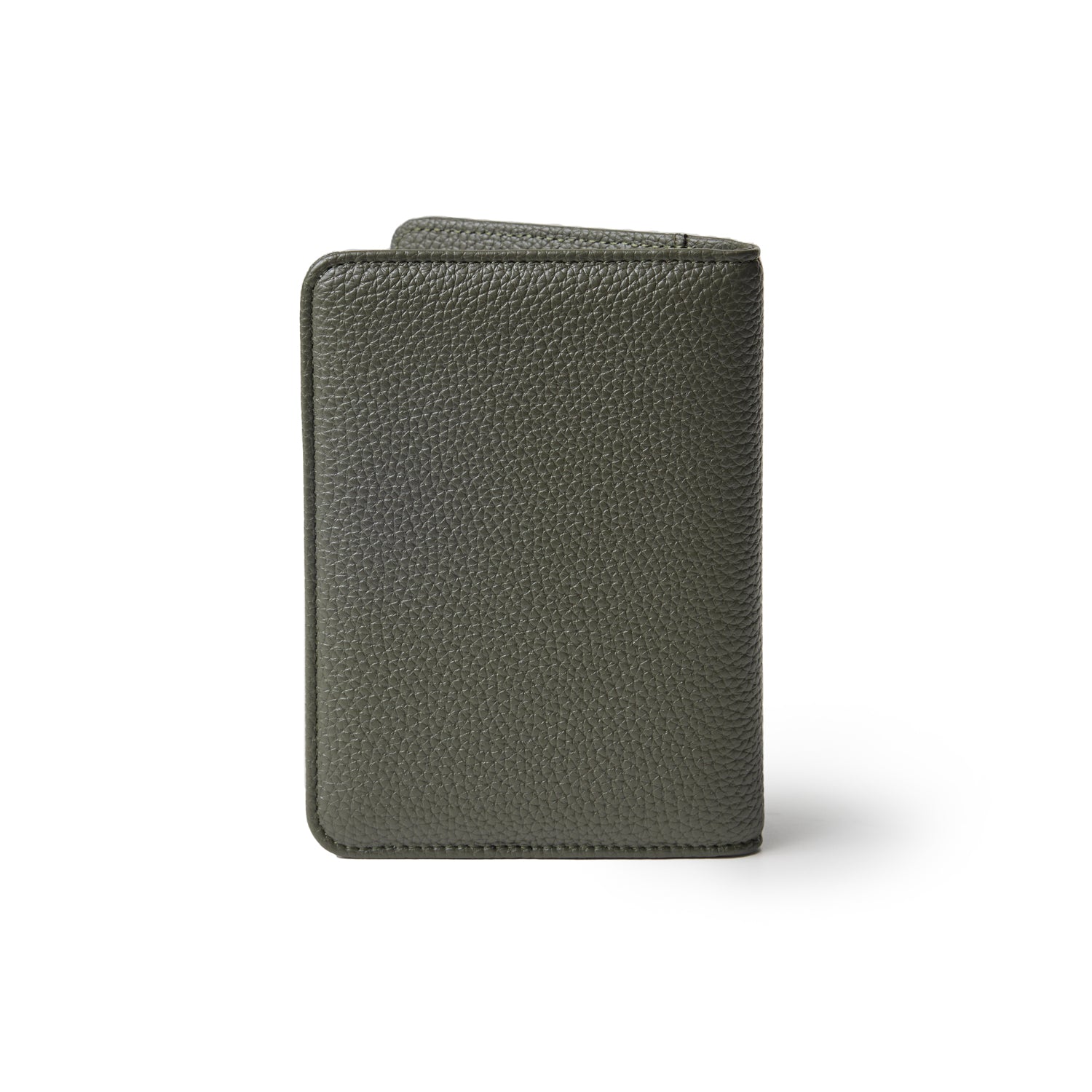 PEBBLE PASSPORT HOLDER OLIVE GREEN