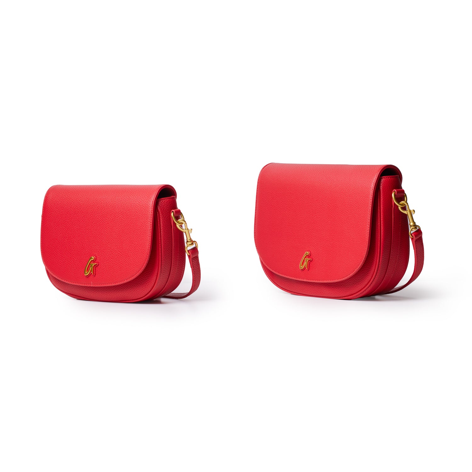 PEBBLE SHOULDER BAG RED LARGE