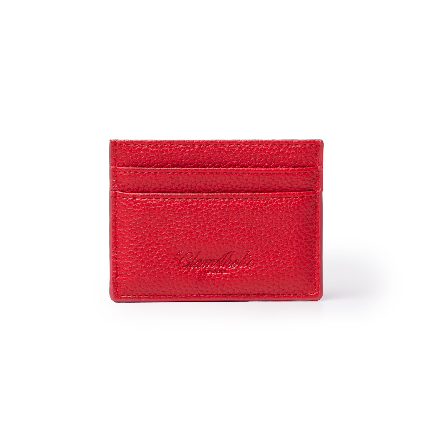 PEBBLE CARD HOLDER - RED