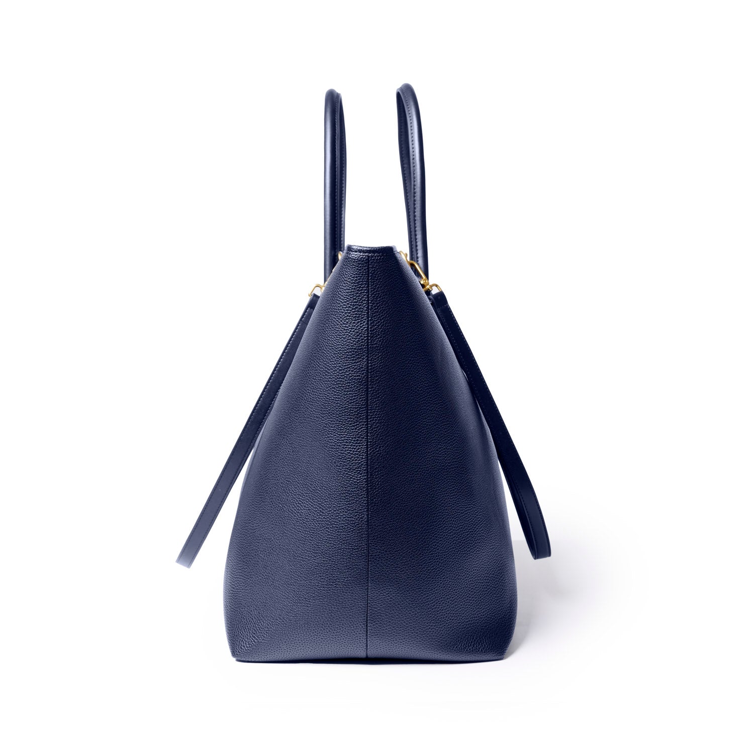 Jumbo Pebble Tote Bag | Navy | Oversized Vegan Leather | Glam