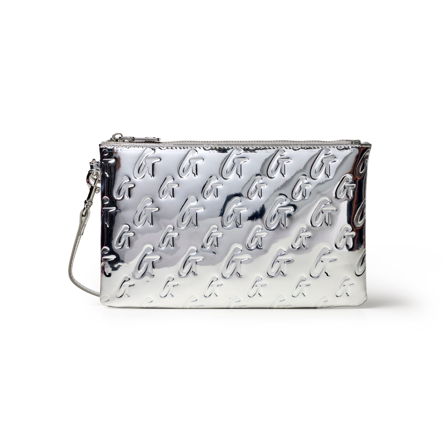 METALLIC MONOGRAM WRISTLET - METALLIC SILVER