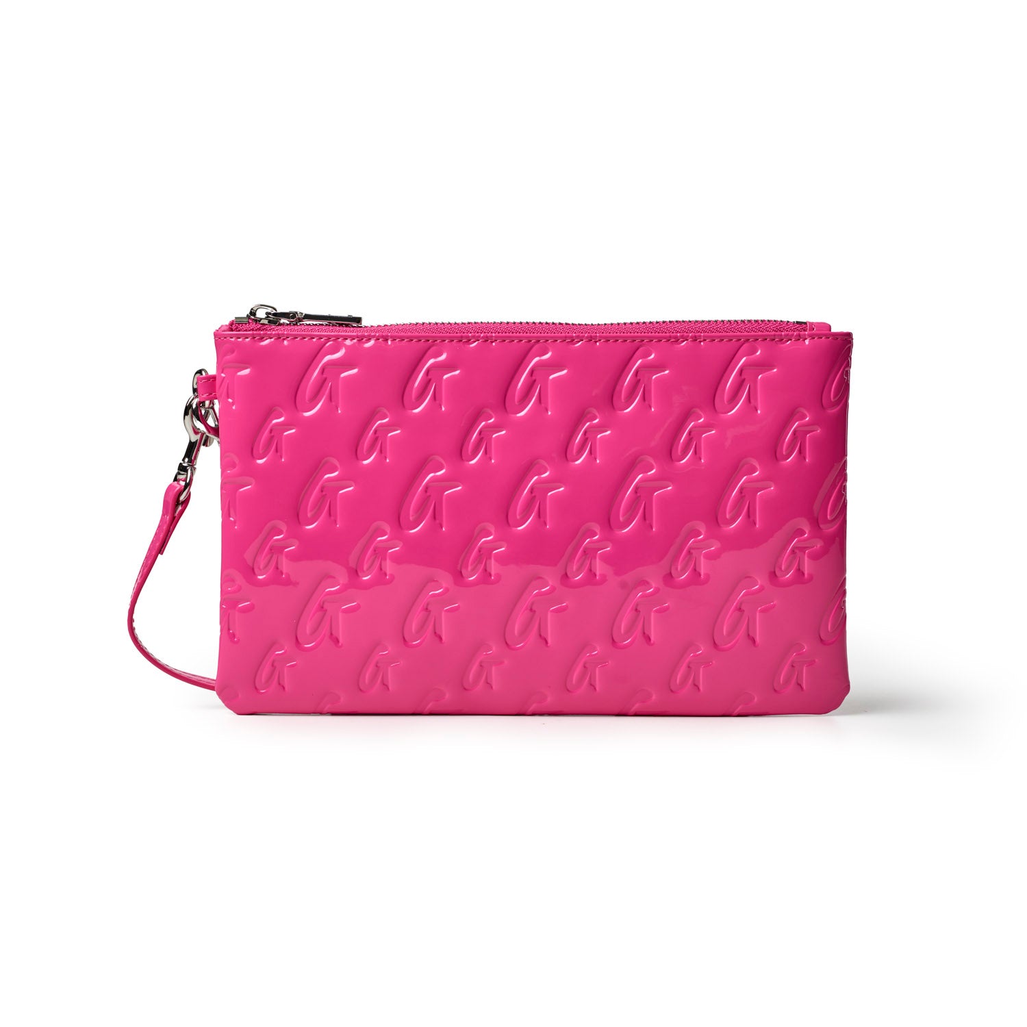 MONOGRAM WRISTLET - MIRROR HOT PINK