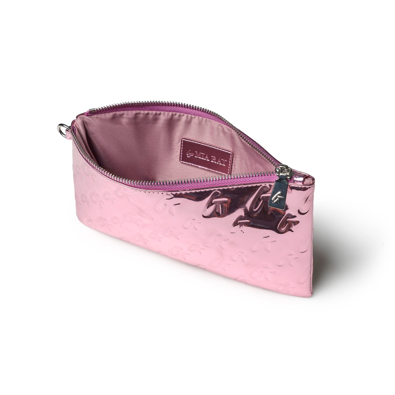 METALLIC MONOGRAM WRISTLET - METALLIC PINK