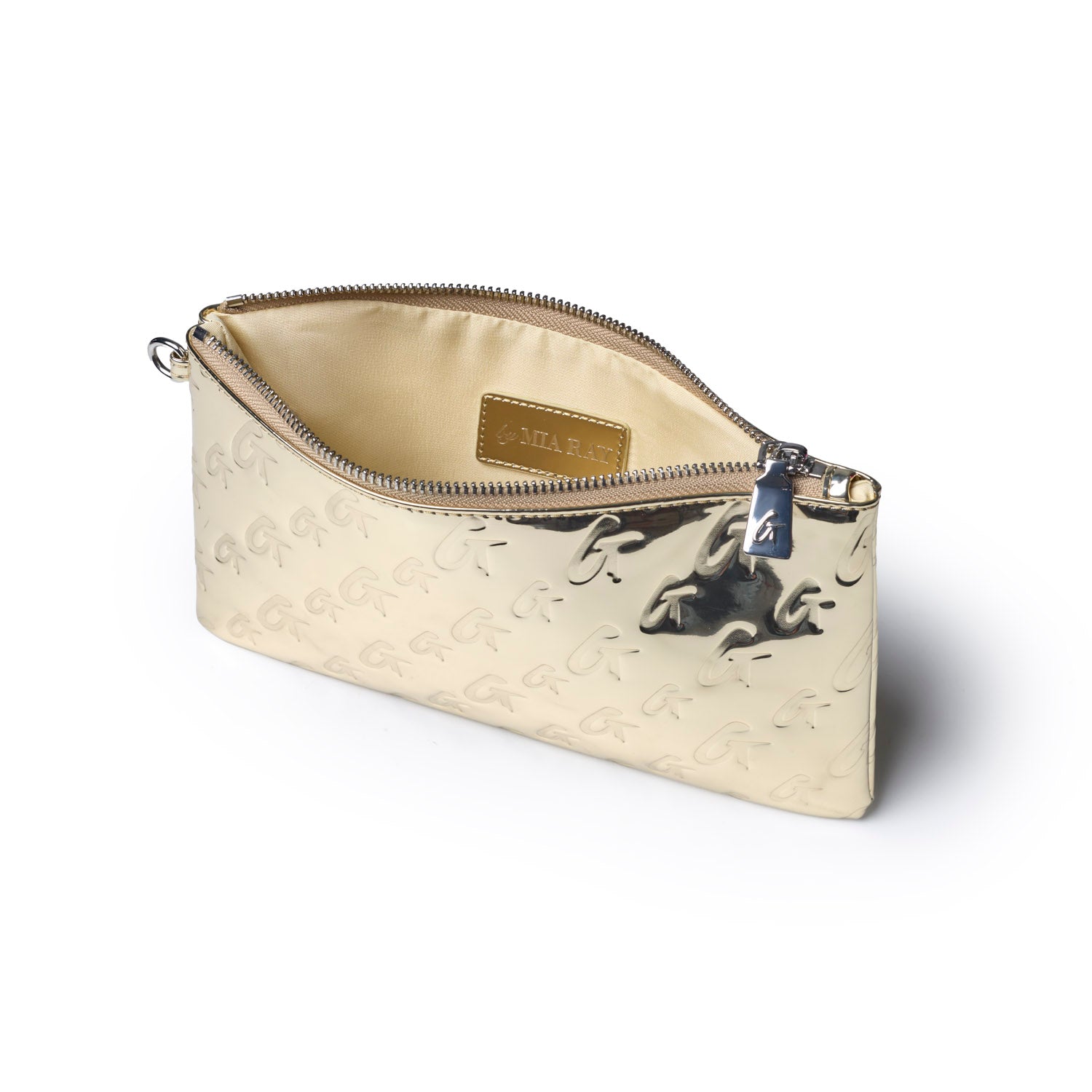 METALLIC MONOGRAM WRISTLET - METALLIC GOLD