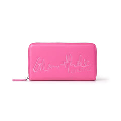 JUMBO SIGNATURE LOGO WALLET - HOT PINK