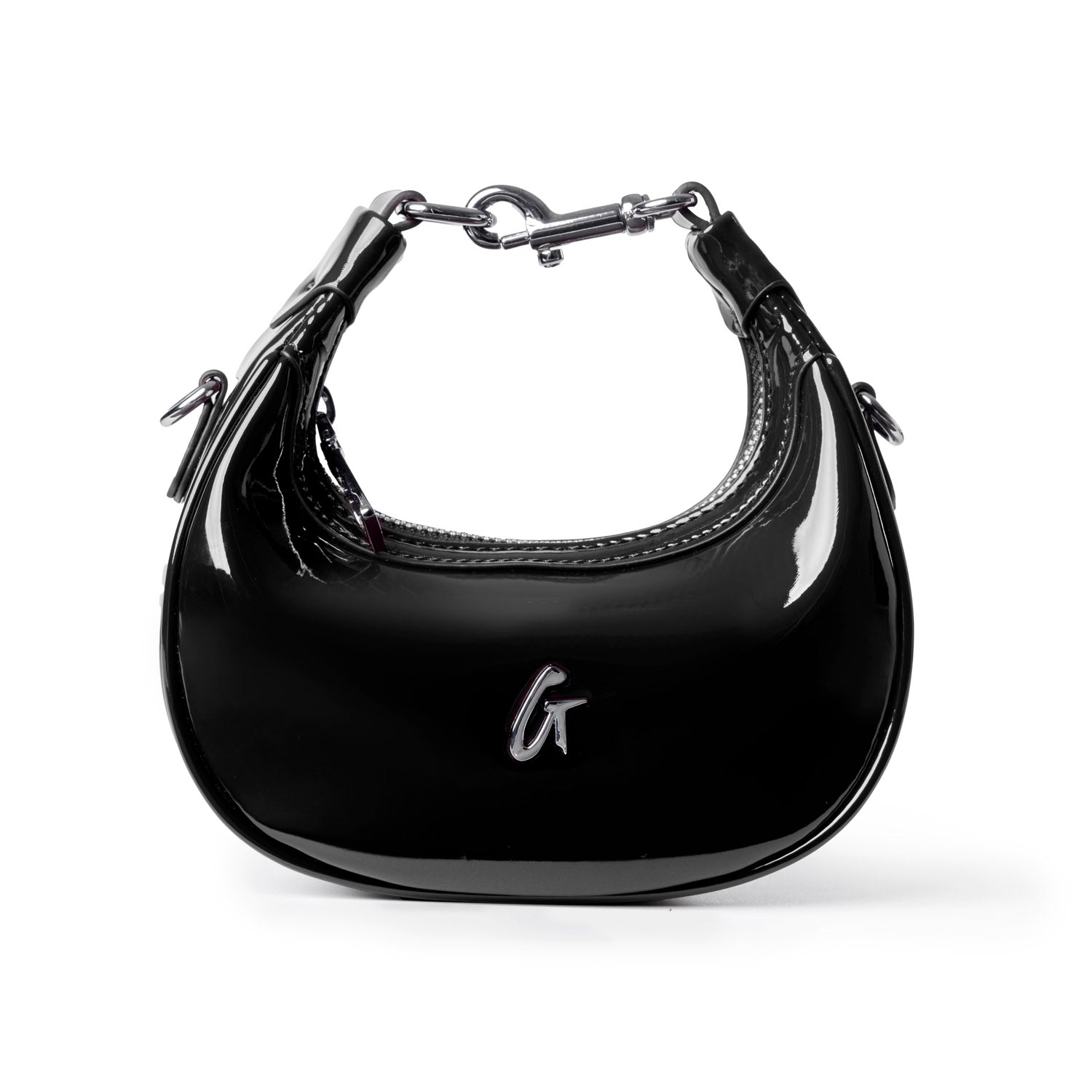 NANO MIRROR HOBO BAG - MIRROR BLACK