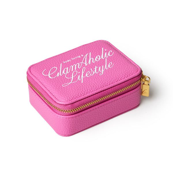 Pebble Pill Case - Hot Pink | Durable Vegan Leather | Compact