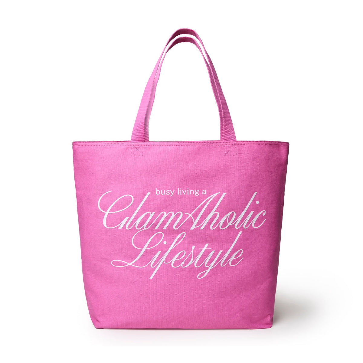 Busy Living Canvas Tote | Hot Pink | Oversized Durable Cotton