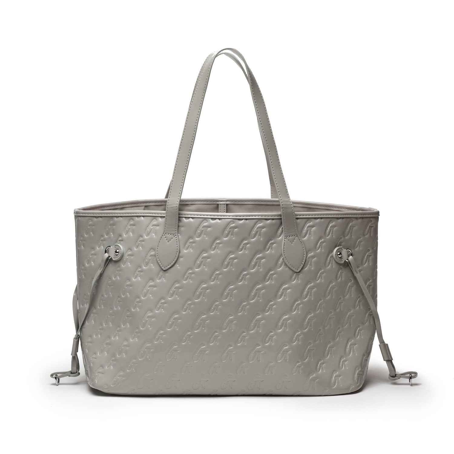 MONOGRAM GLAM TOTE - MIRROR GRAY