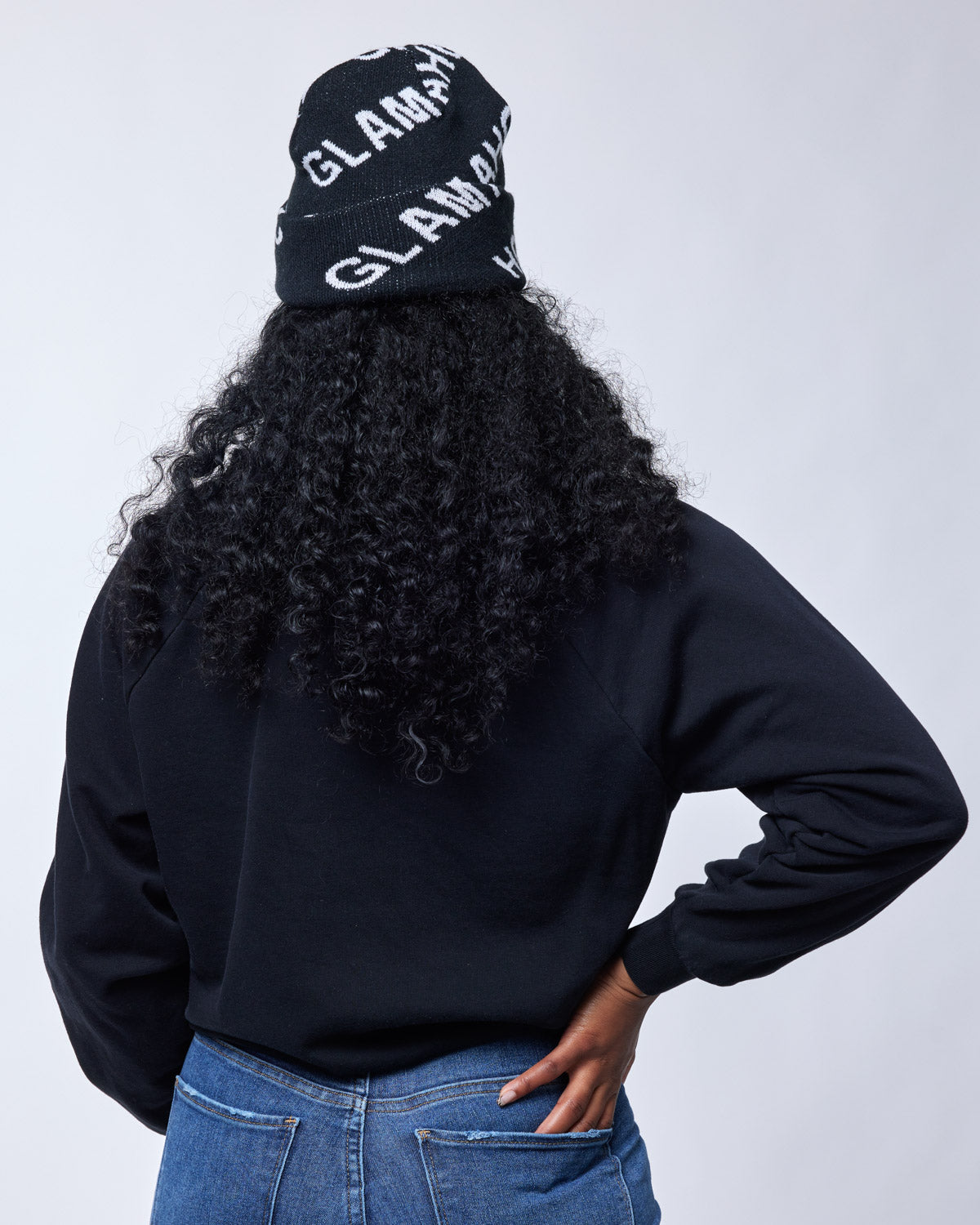 GLAM-AHOLIC LIFESTYLE BEANIE BLACK