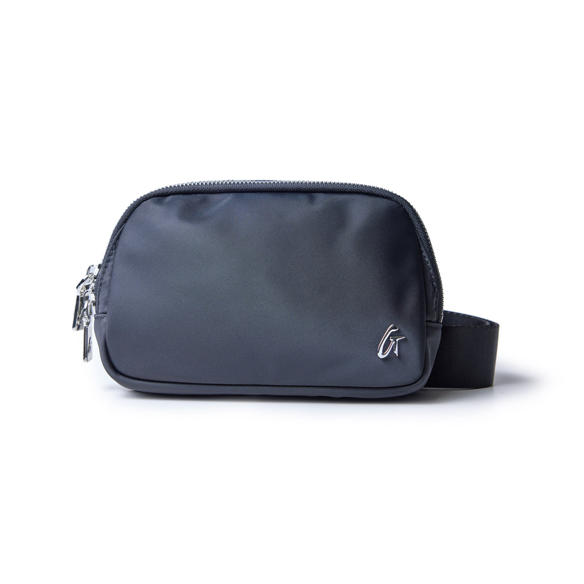 Nylon Fanny Pack | Black | Spacious Zippered Compartment