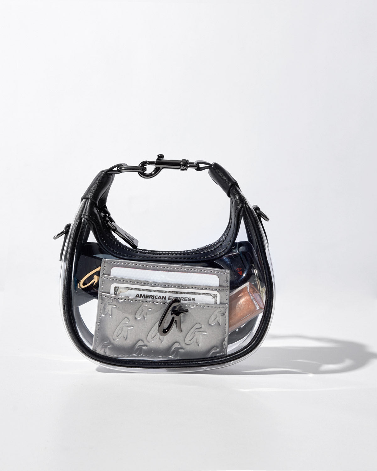 Nano Clear Hobo Bag | Mini Clear PVC Handbag | Stylish & Durable