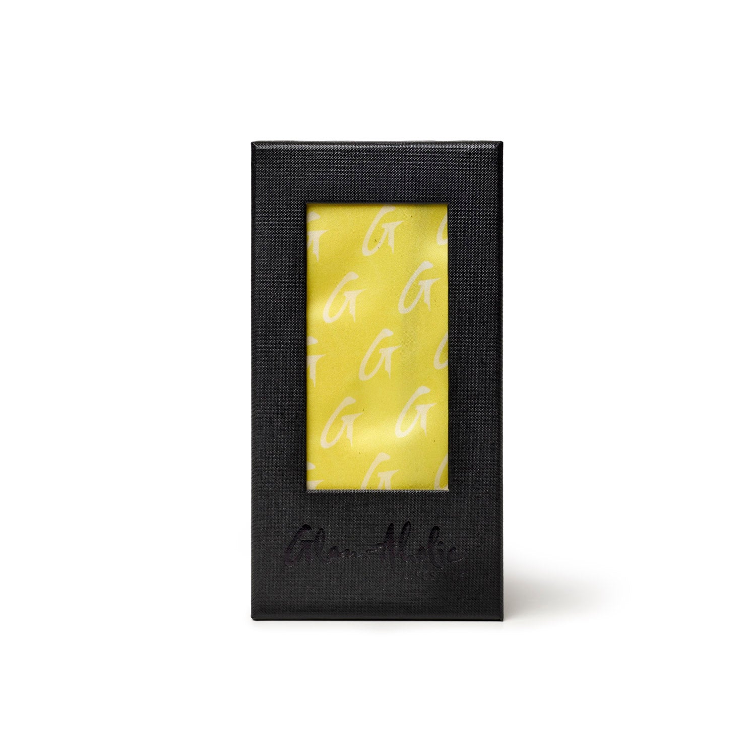 MEDIUM MONOGRAM SILK SCARF - YELLOW