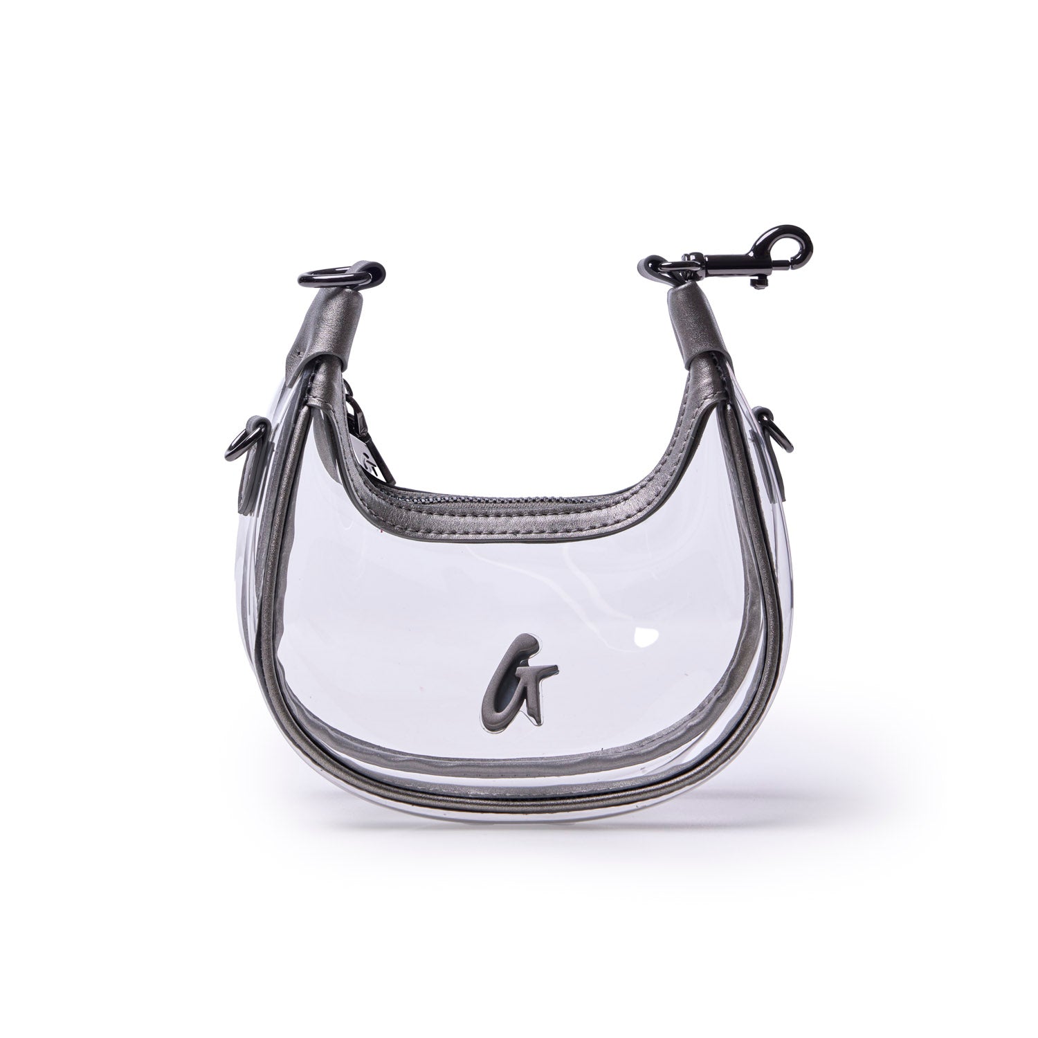 NANO CLEAR HOBO BAG - PLATINUM