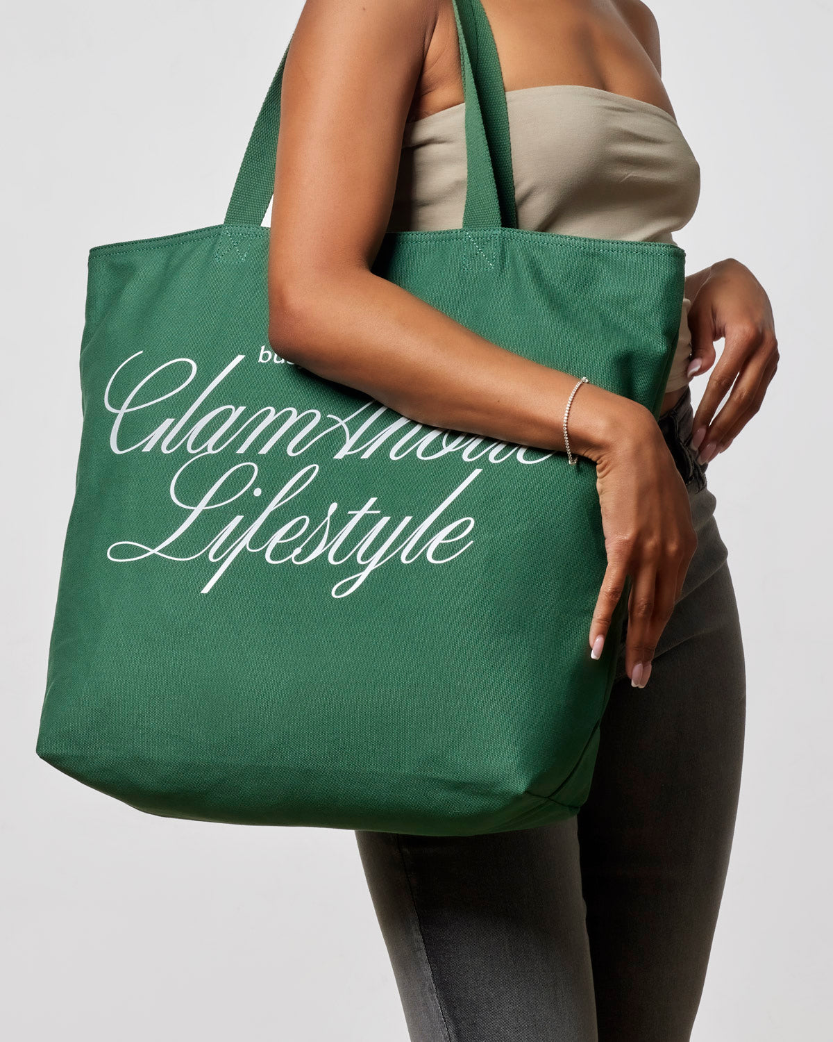 Oversized Green Canvas Tote | Busy Living - Durable Travel Carryall