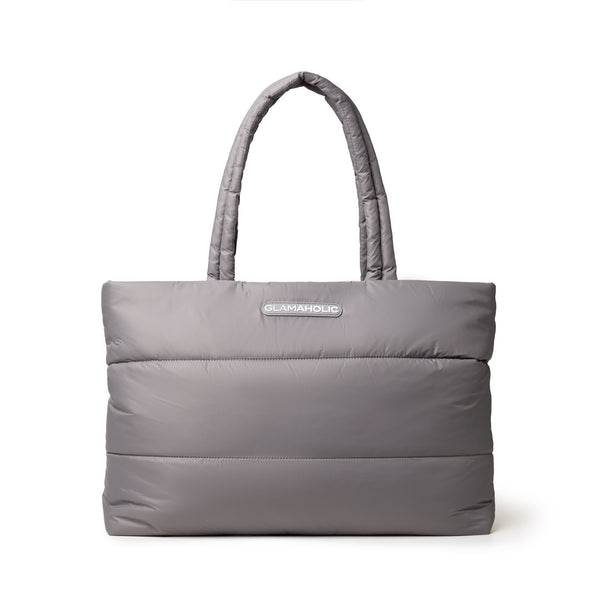 バッグ everyone nylon logo tote bag (GRAY) Gray Athletic Nylon Tote | Spacious & Lightweight | Water