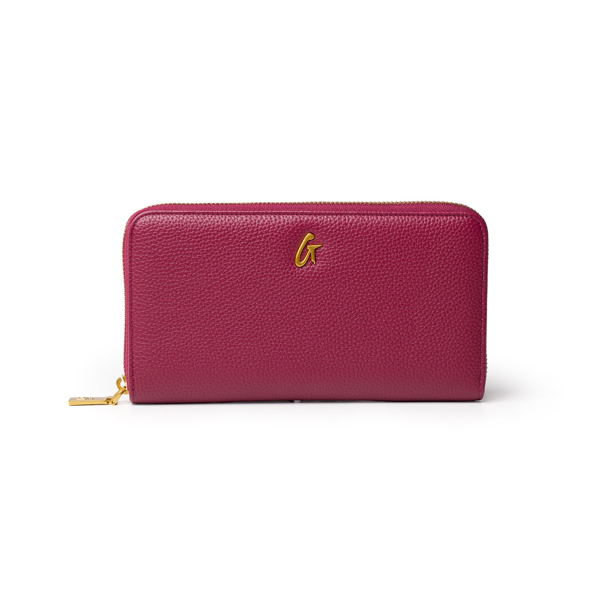 JUMBO PEBBLE WALLET - BURGUNDY