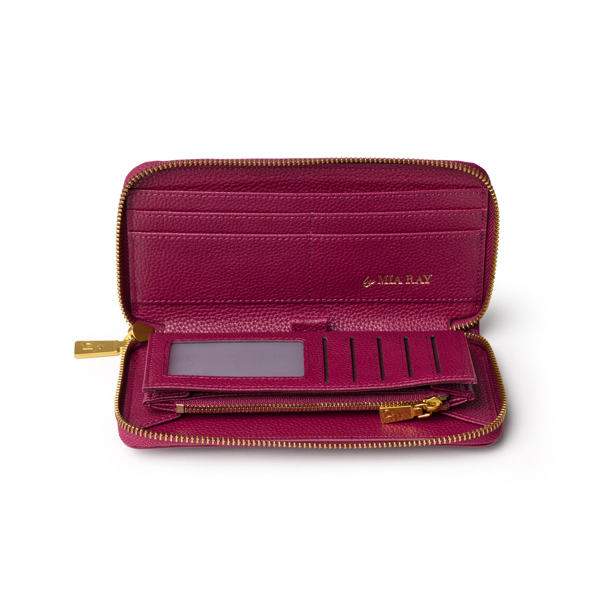 STANDARD PEBBLE WALLET - BURGUNDY