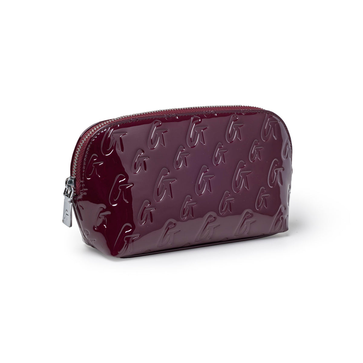 MONOGRAM COSMETIC POUCH - MIRROR BURGUNDY