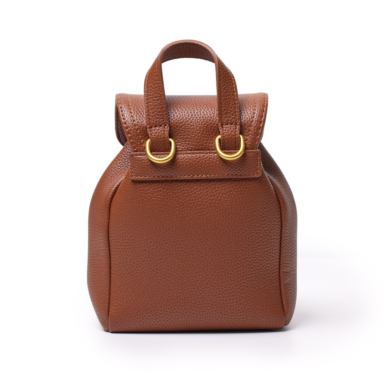 designer leather mini backpacks Mini Pebble Crossbody Backpack | Glam-Aholic Lifestyle | Brown | Vegan Leather | Small