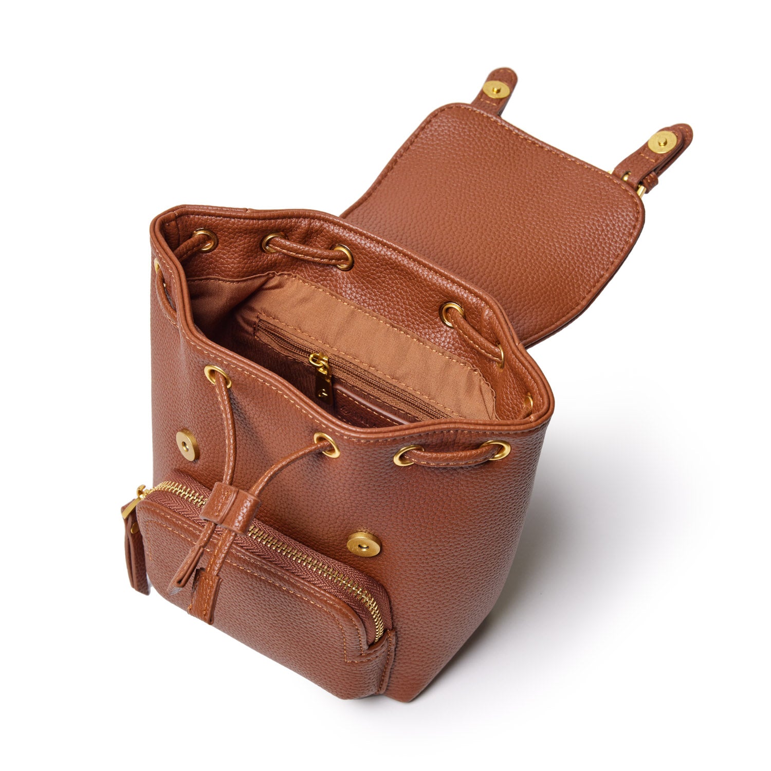 PEBBLE MINI BACKPACK BROWN PEBBLE MINI BACKPACK BROWN