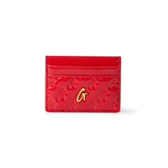 MONOGRAM MIRROR RED CARD HOLDER