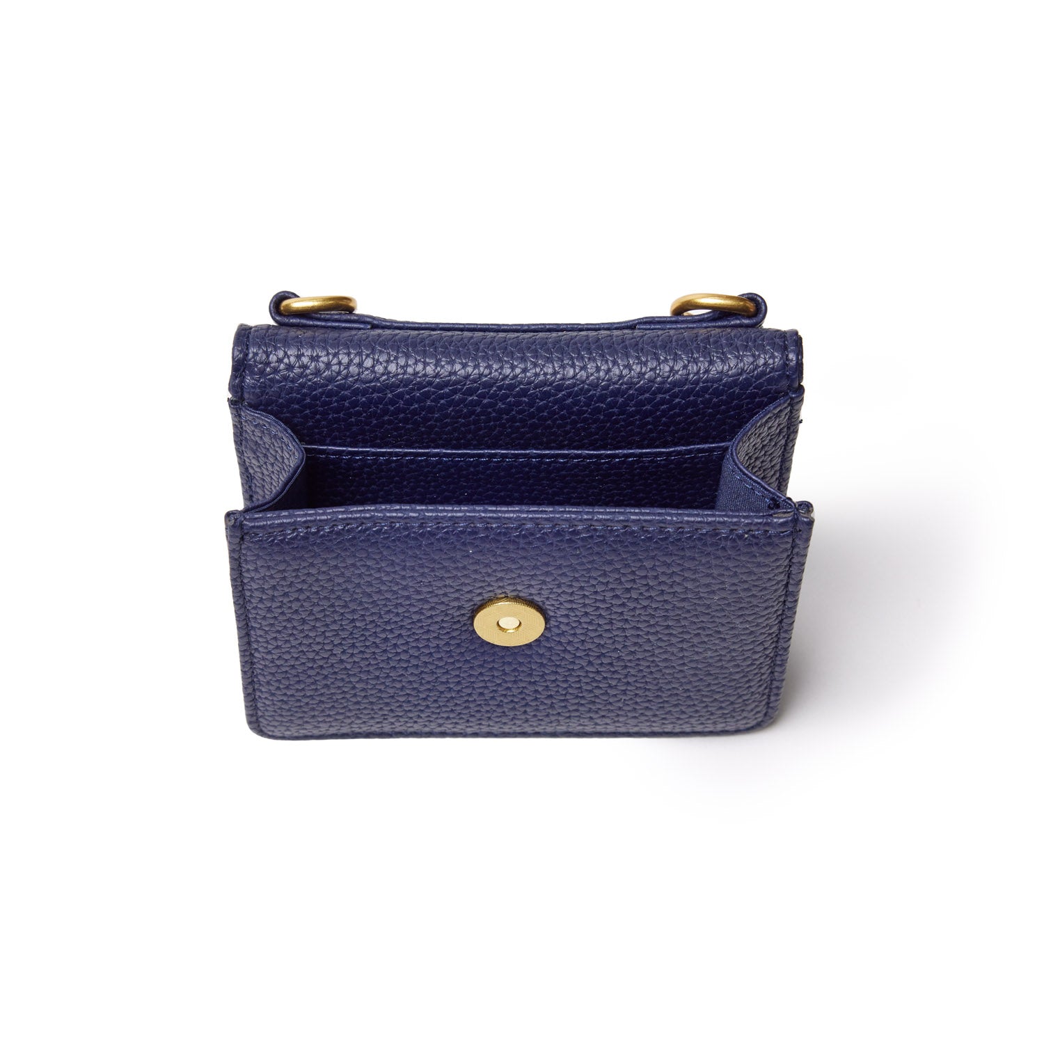 PEBBLE MINI WALLET ON CHAIN NAVY