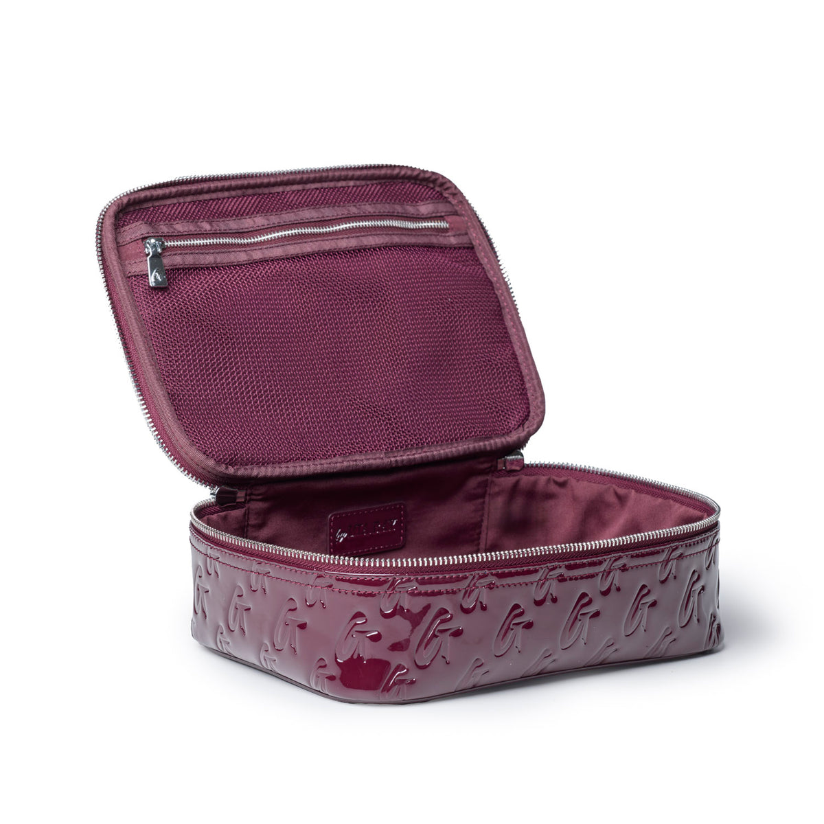 MONOGRAM TOILETRY SET - MIRROR BURGUNDY