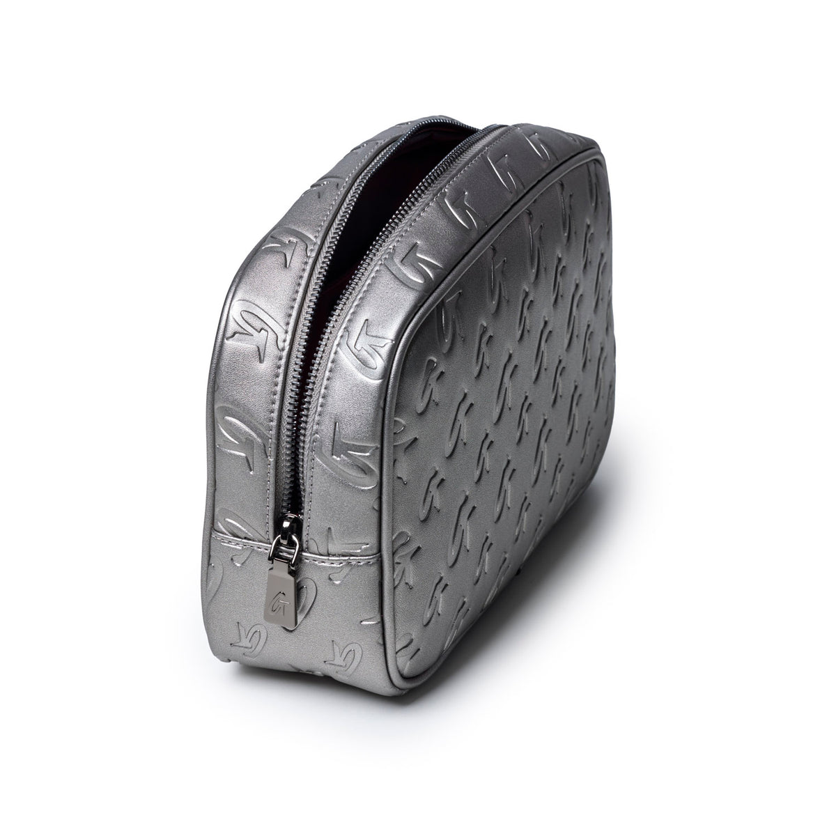 SMALL MONOGRAM TOILETRY BAG - PLATINUM