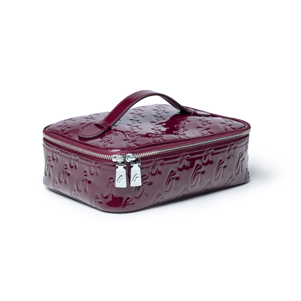 MEDIUM MONOGRAM TOILETRY BAG - MIRROR BURGUNDY