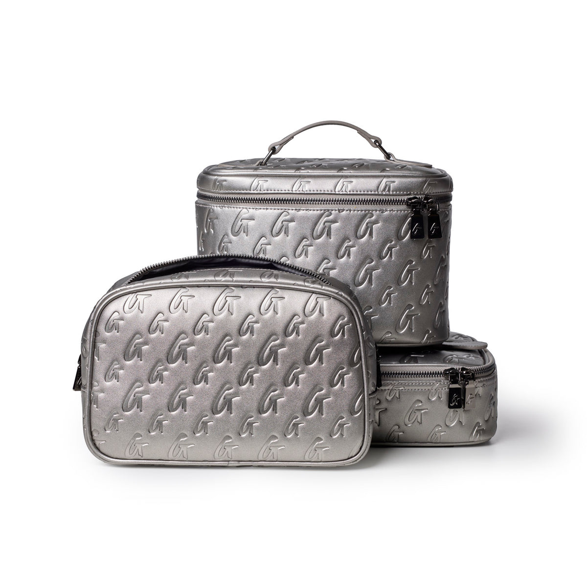 LARGE MONOGRAM TOILETRY BAG - PLATINUM