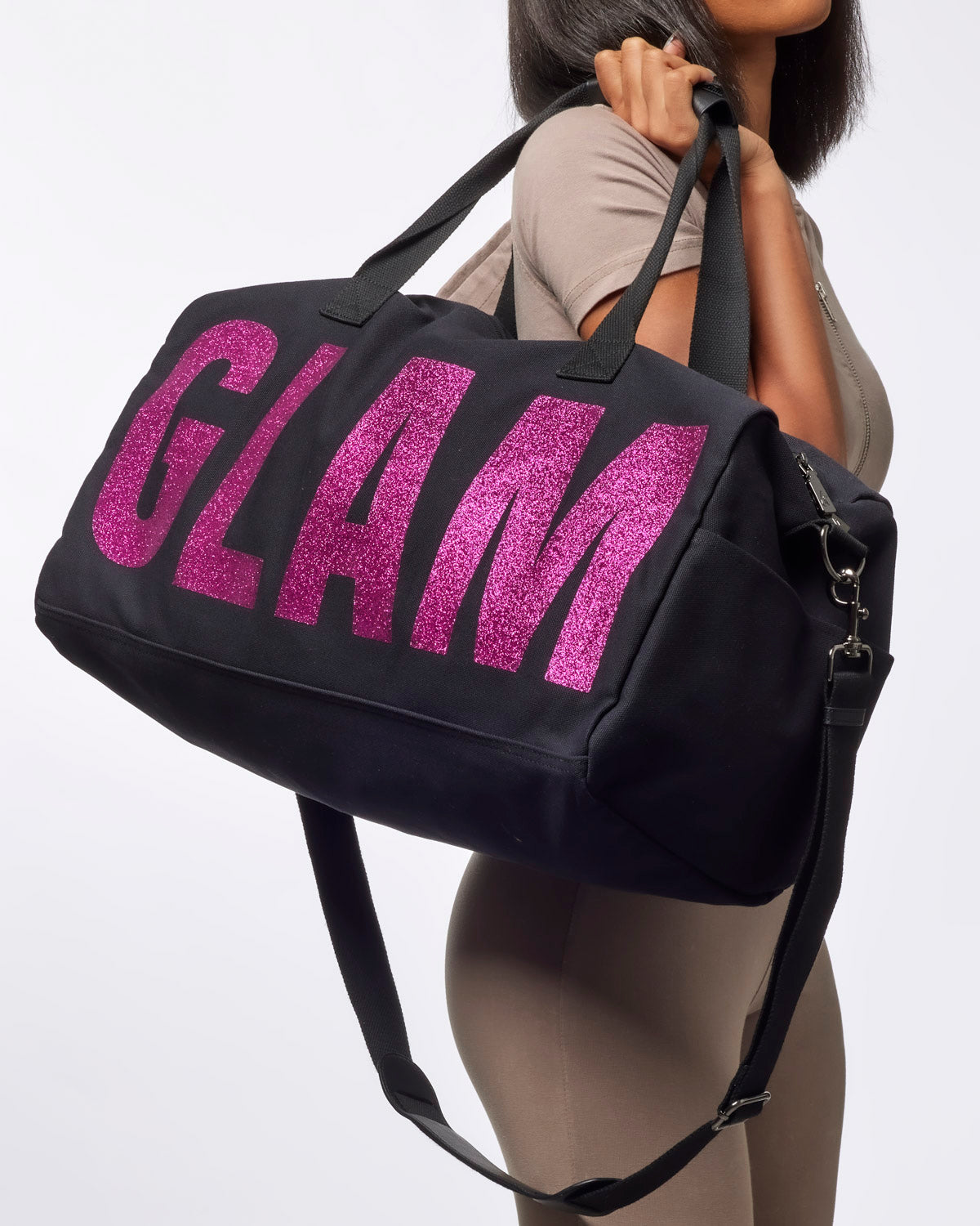 THE ORIGINAL CANVAS DUFFLE BAG - BLACK PINK