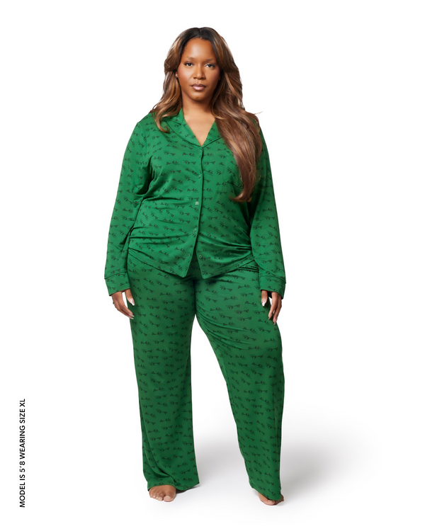 Signature Pajamas Standard - Green | Lightweight Comfort | Glam-Aholic ...